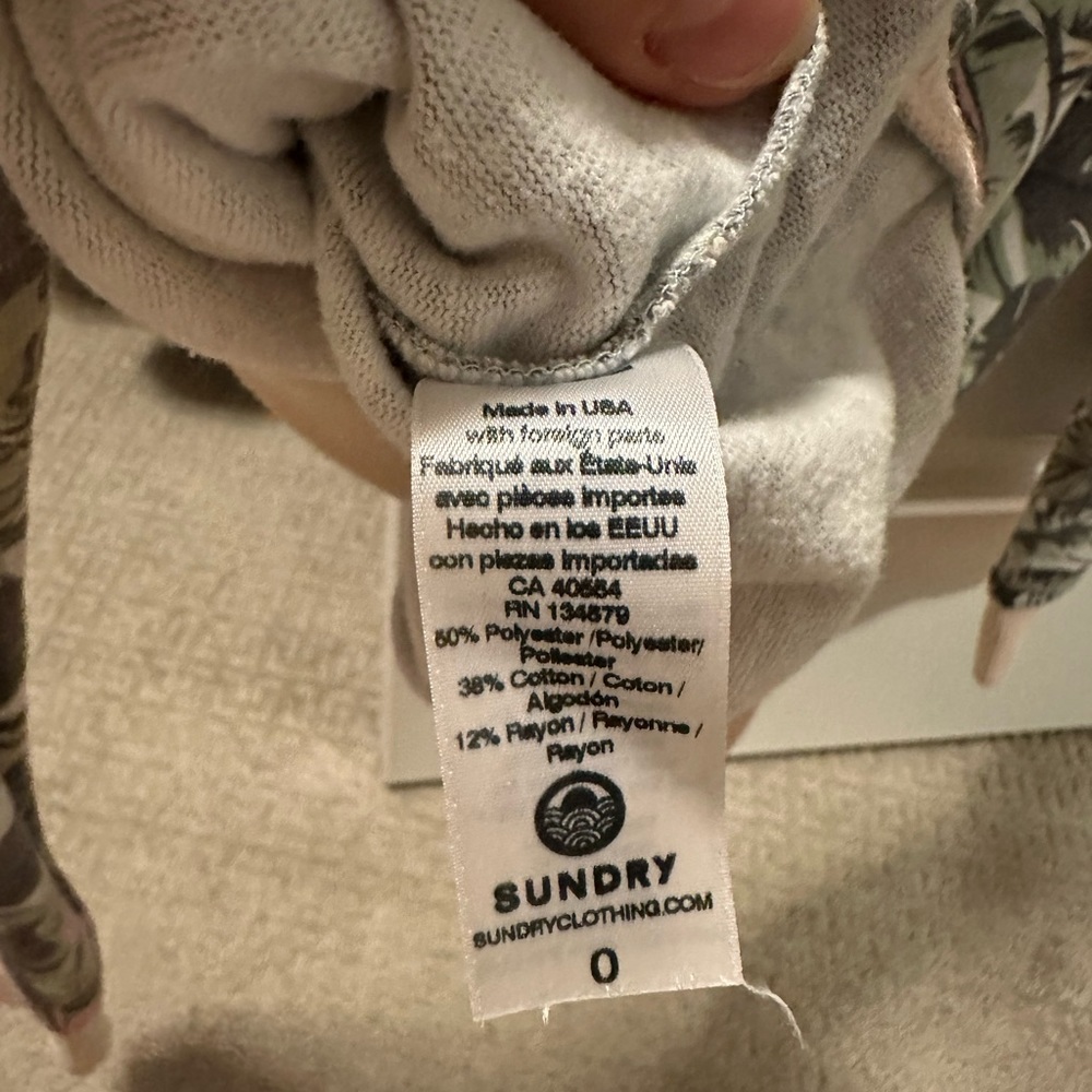 Sundry Palm Print Matching Sweat Set - image 4